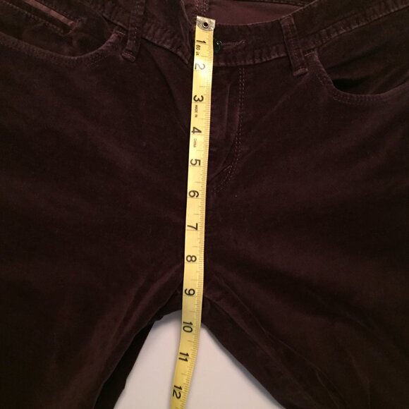 Womens Velvet Stretch Jeans/Pants sz W28 L32 - Wine - Picture 10 of 11